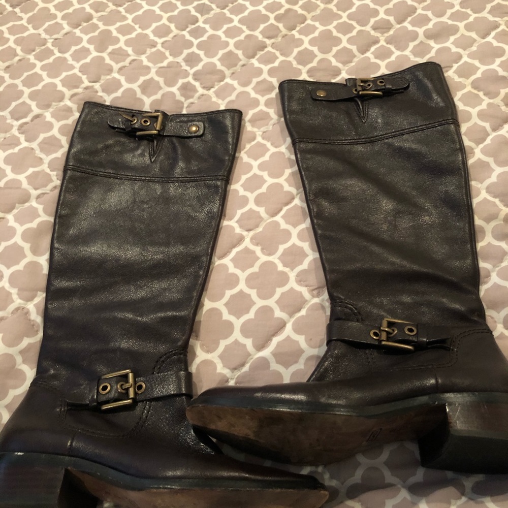 Brown Coach riding boots size 8